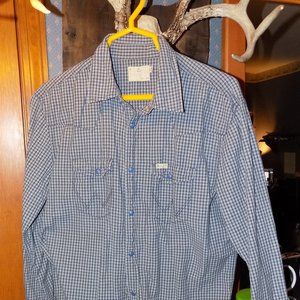 Wranger Snap Button Down Shirt Medium